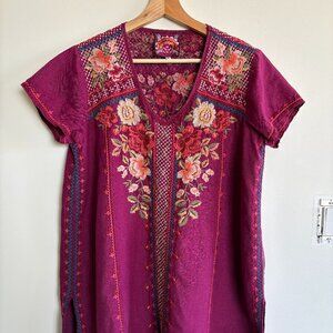 Johnny Was Linen Embroidered Shirt (M)